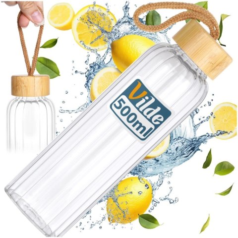 Butelka na wodę szklana 500 ml