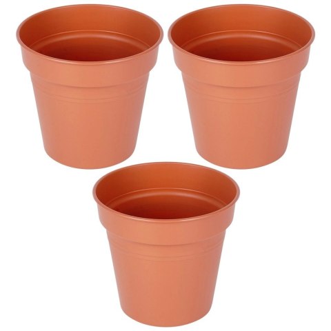 Doniczka ogrodowa plastikowa okrągła 13 cm 3 szt.