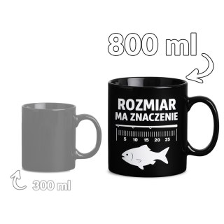 Gigantyczny Kubek dla Wędkarza - Rozmiar ma znaczenie - Kubek XXL