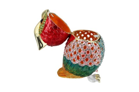 Kasetka metalowa, ażurowa - sowa