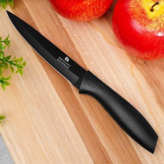 Nóż kuchenny stalowy czarny 23 cm