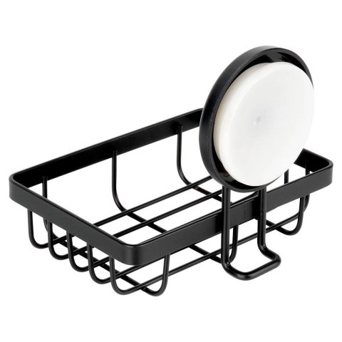 Półka pod prysznic metalowa czarna na przyssawkę 13,5x10,5x11,5 cm