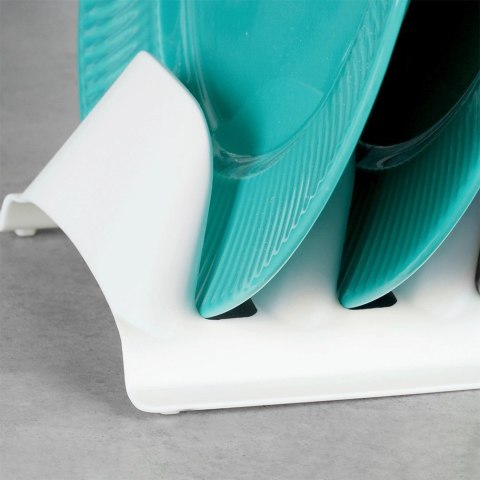 Stojak na pokrywki i talerze biały 30x13,5x6 cm