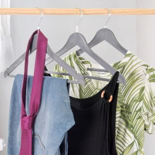 Wieszaki na ubrania szare obrotowe 42,5x24 cm 3 szt.