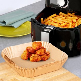 Wkład do frytkownicy Air Fryer beztłuszczowej papierowy kwadratowy 19x19 cm 50 szt.