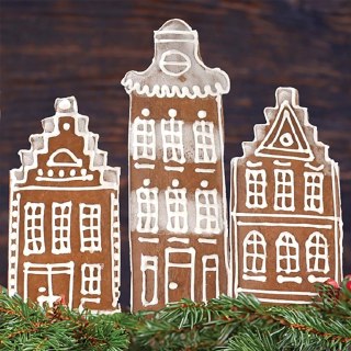 Wykrawacz do ciastek stalowy domek 14 cm