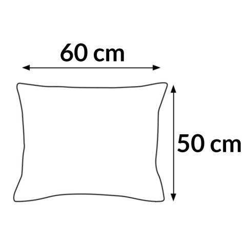 Poszewka satyna bawełna CIZGILI CREAM/50x60.