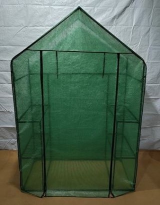 Szklarnia balkonowa ogrodowa foliowa mini 195x143x73CM 2 x 3-POZIOMY