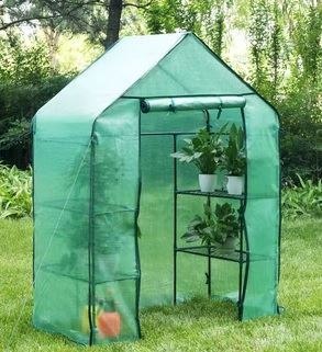 Szklarnia balkonowa ogrodowa foliowa mini 195x143x73CM 2 x 3-POZIOMY