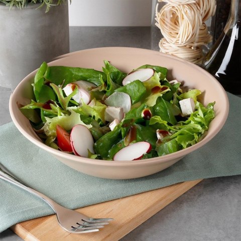 Miska sałatkowa ceramiczna beżowa SOHO 23,5 cm, 1,1 l