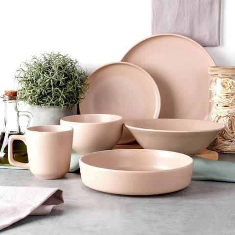 Miska sałatkowa ceramiczna beżowa SOHO 23,5 cm, 1,1 l