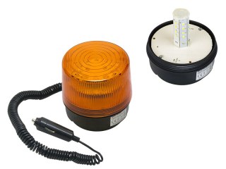 26-429# Sygnalizator optyczny led 12v 24v magnes pomarańczowy
