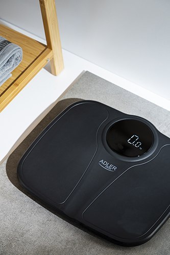 AD 8172 black Waga łazienkowa - 180kg