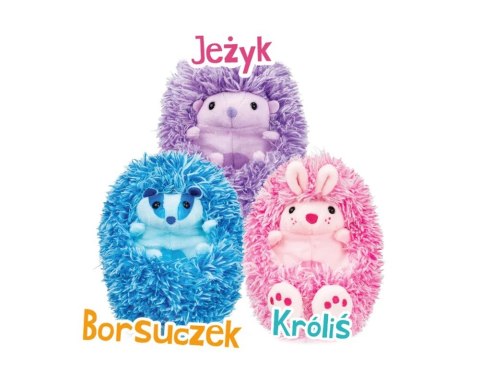 Maskotka interaktywna kulisie różowy królik