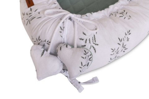 KOKON MUŚLIN GAŁĄZKA ZIELONY 80x45 + PODUSZKA