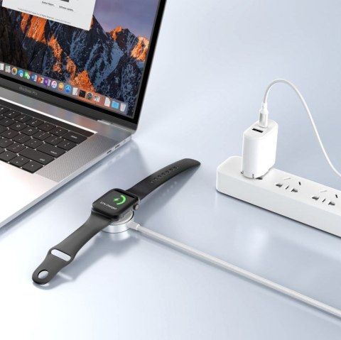 Ładowarka indukcyjna do Apple Watch USB-C 3W 1m - biała