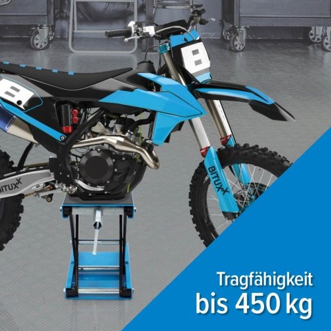 Podnośnik do motoru Serwisowy Bituxx Stojak Korbowy do 450kg regulacja