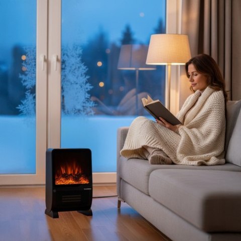 Grzejnik z efektem płomienia Blazeo Kaminer 26317