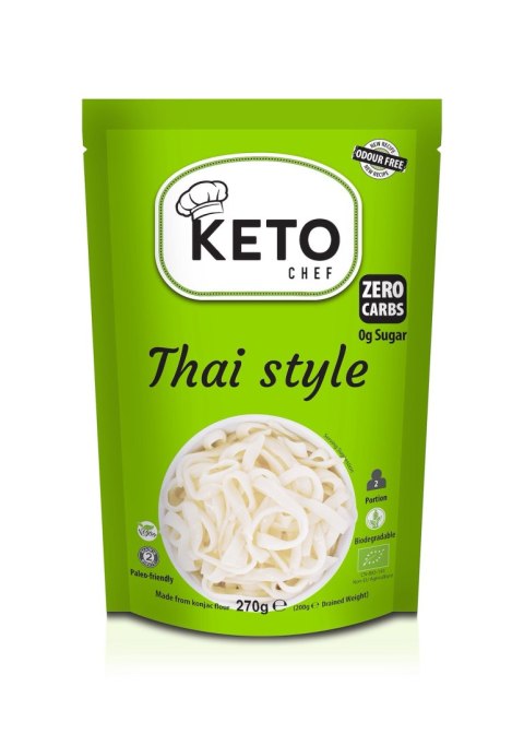 MAKARON (KONJAC) THAI STYLE BEZGLUTENOWY BIO 270 g (200 g) - KETO CHEF (BETTER THAN FOODS)