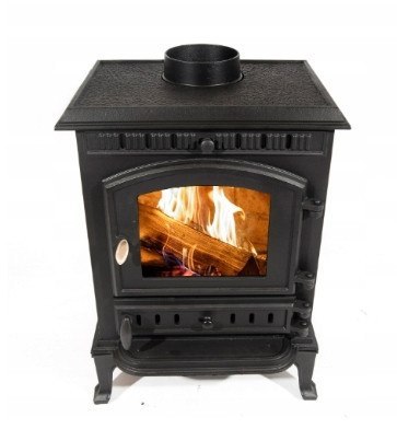 PIEC ŻELIWNY PIECYK KOZA KOMINEK ATENA 9KW CZARNY - DOSTAWA GRATIS