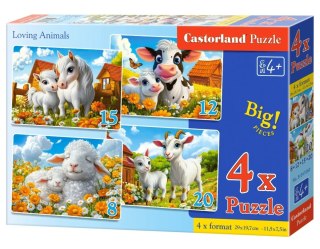 PUZZLE 4W1 LOVING ANIMALS