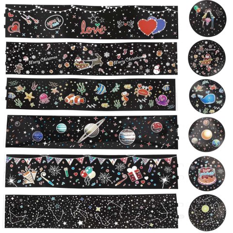 Lampka nocna projektor gwiazd LED USB obrotowy 6 motywów pilot renifer