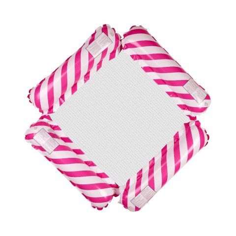 Materac dmuchany plażowy hamak wodny leżak fotel krzesło do pływania basenu różowy