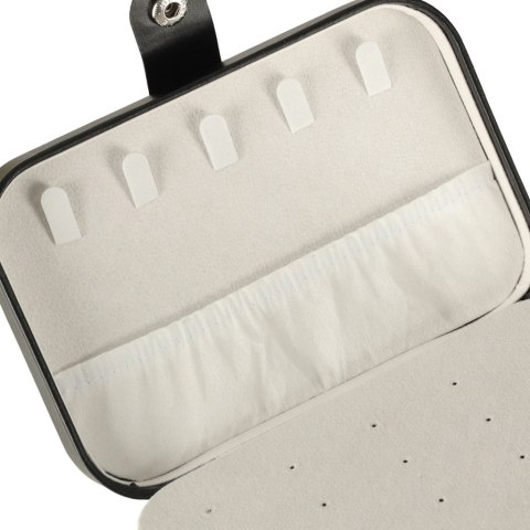 Szkatułka pudełko na biżuterię organizer czarny