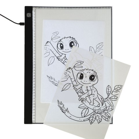 Deska kreślarska tablica tablet graficzny kalka do rysowania podświetlana LED A3