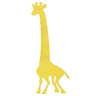 Miarka wzrostu drewniana żyrafa 125 cm żółta