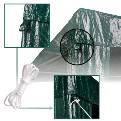 Pawilon ogrodowy namiot imprezowy handlowy altana zielona 2 x 2m