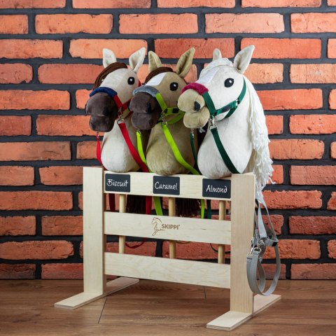 Hobby Horse Skippi A3 - Almond - Ecru - Jasny beż - kantar i wodze