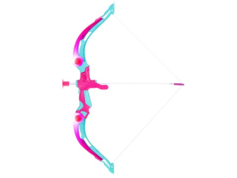 Łuk ze strzałami i tarczą zestaw strzelecki różowy