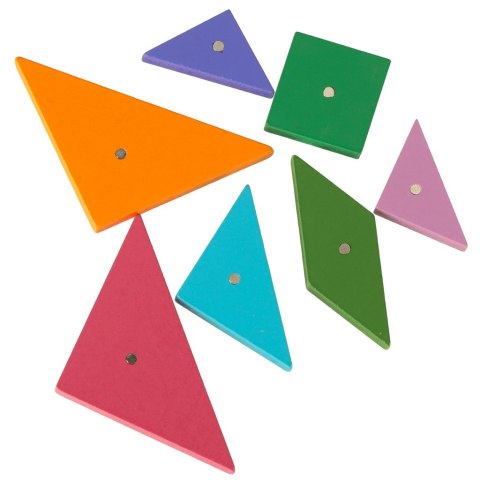 Tangram książeczka magnetyczna układanka montessori klocki gra logiczna 3D