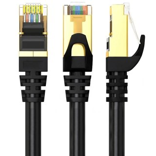Kabel przewód sieciowy internetowy skrętka RJ45 CAT6 15 m czarny