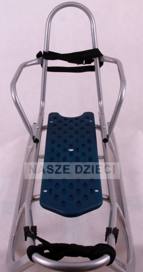 PICCOLINO SREBRNE Sanki z raczka SPIWOREK OPARCIE