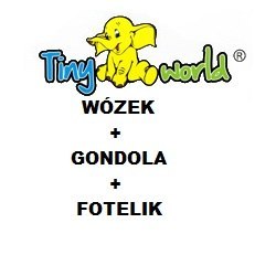 TINY WORLD CZERWONY SPACERÓWKA GONDOLA FOTEL Eas