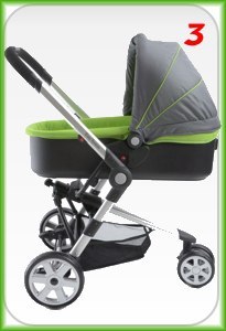 TINY WORLD CZERWONY SPACERÓWKA GONDOLA FOTEL Eas