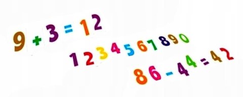 Cyferki magnetyczne na lodówkę 11326