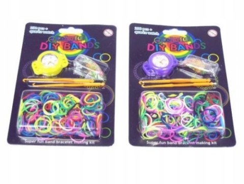 *****Gumki 200 szt zest z zegarkiem 620087 *****