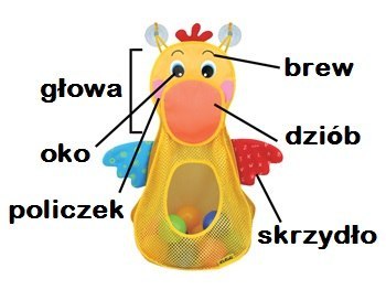 Ks Kids KA10692 Organizer z piłeczkami do kąpieli Pelikan