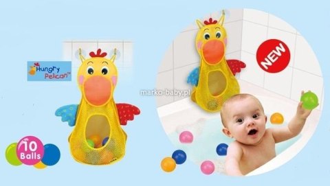Ks Kids KA10692 Organizer z piłeczkami do kąpieli Pelikan