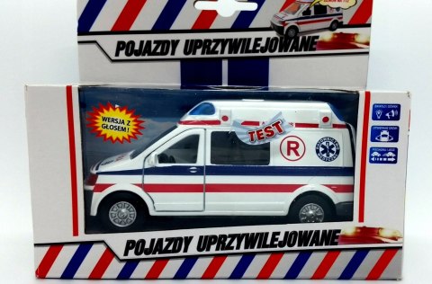Van karetka pogotowia z głosem display HKG075