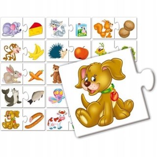 Zwierzaki i przysmaki - układanka 06519