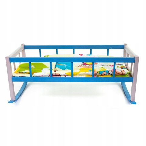 Łóżeczko duże kolor z pościelą 01608