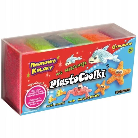 PlastoCoolki neon 6 szt/op PC6N