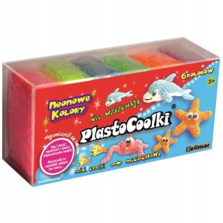 PlastoCoolki neon 6 szt/op PC6N