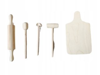 Przybory kuchenne małe drewniane 30100