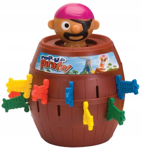 TOMY gra Beczka z wyskakującym piratem T7028