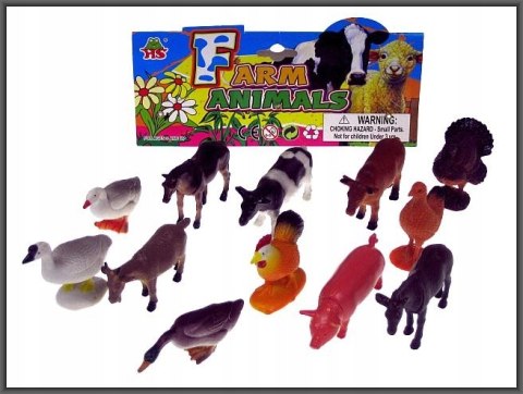 Zwierzęta domowe 10cm 12szt HHS071
